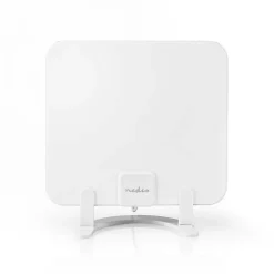 Antenne HDTV d'Intérieur 0 - 25 km Gain de 30 dB FMVHFUHF Blanche^Nedis Discount