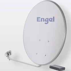 Antenne satellite tête universelle double - 1 sortie ø 80 cm + récepteur FTA^Engel