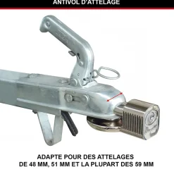 Antivol attelage remorque universel 377EURDAT Masterlock^Master Lock Clearance
