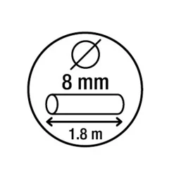 Antivol pour vélo Noir 8 x 650 mm^Smith & Locke Clearance