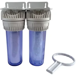 - Filtre double avec cartouches de filtration et anticalcaire - 6 mois^Aquawater Outlet