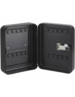 Armoire à clés à combinaison, 3 chiffres, capacité 30 clés, 200x160x75mm, époxy noir --Thirard Hot