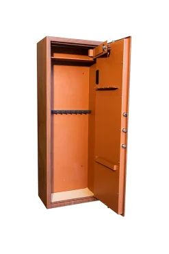 Armoire à fusils à code aspect bois TLE/10, capacité 10 fusils -^Technosafe