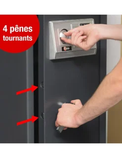 Armoire à fusils Monteria, fermeture électronique à code, 4 pênes, capacité de 10 fusils -^Thirard Outlet