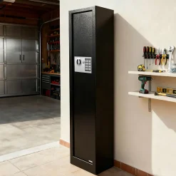 Armoire à fusils serrure électronique – 3 armes, acier noir – 60 L – l.25 x H.125 x P.25 cm^Smith & Locke Hot