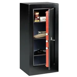 Armoire pour armes de poing à serrure à clé HS/20 – 3 étagères – 75 L – l.35 x H.40 x P.30 cm-Technomax