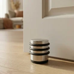 Arrêt de porte protection murale en inox-Diall Sale