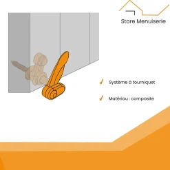 Arrêt Marseillais, composite noir, avec butée amortissante, L. 130 mm^Autres Discount