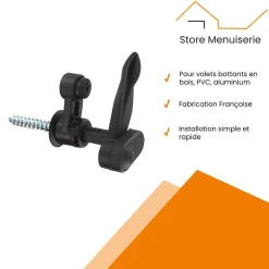 Arrêt Marseillais, composite noir, avec butée amortissante, L. 130 mm^Autres Discount