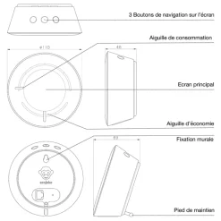 Assistant économie d'énergie Ecojoko avec capteur-