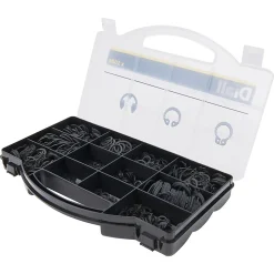 Assortiment de 1000 Circlips en acier carbone noir^Diall Hot