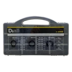 Assortiment de 1000 Circlips en acier carbone noir^Diall Hot