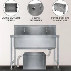 Bac à Graisse Commercial KuKoo - 120 L^MonsterShop Best