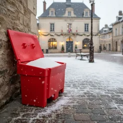 Bac à sable incendie/ à sel de déneigement 300l^Plast'Up Rotomoulage Hot