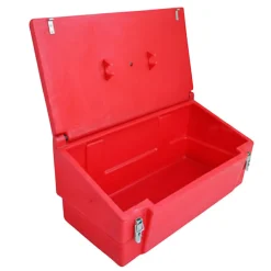 Bac à sable incendie/ à sel de déneigement 100l+ grenouillères^Plast'Up Rotomoulage Clearance