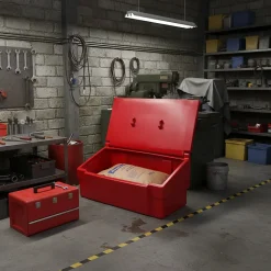 Bac à sable incendie/ à sel de déneigement 100l -lot de 10-Plast'Up Rotomoulage Best