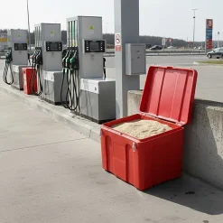 Bac à sable incendie/ à sel de déneigement 140l-Plast'Up Rotomoulage Outlet