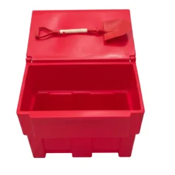 Bac à sable incendie/ à sel de déneigement 300l + pelle^Plast'Up Rotomoulage New