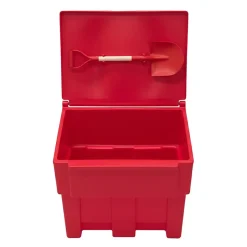 Bac à sable incendie/ à sel de déneigement 300l + pelle^Plast'Up Rotomoulage New