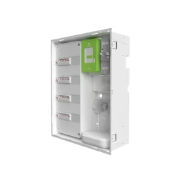 Bac d'encastrement pour GTL en acier blanc - 2 Travées 13 modules - H. 660 mm-Atole