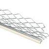 Baguette d’angle extérieur en acier galvanisé avec cordon PVC sable 3 000 x 35 x 35 mm- Best