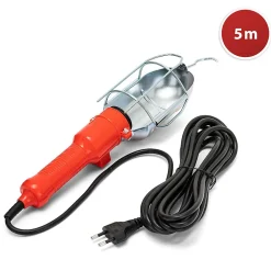 Baladeuse de chantier. Câble 5m. Culot E27 (compatible LED)-Velamp Clearance