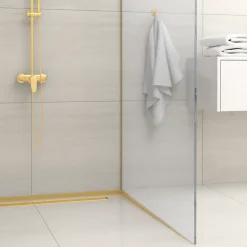 Barre de pente de sol droite pour receveur 170 cm doré INOX Acier inoxydable^Balneo Best