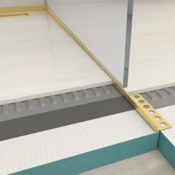 Barre de pente de sol droite pour receveur 170 cm doré INOX Acier inoxydable^Balneo Best