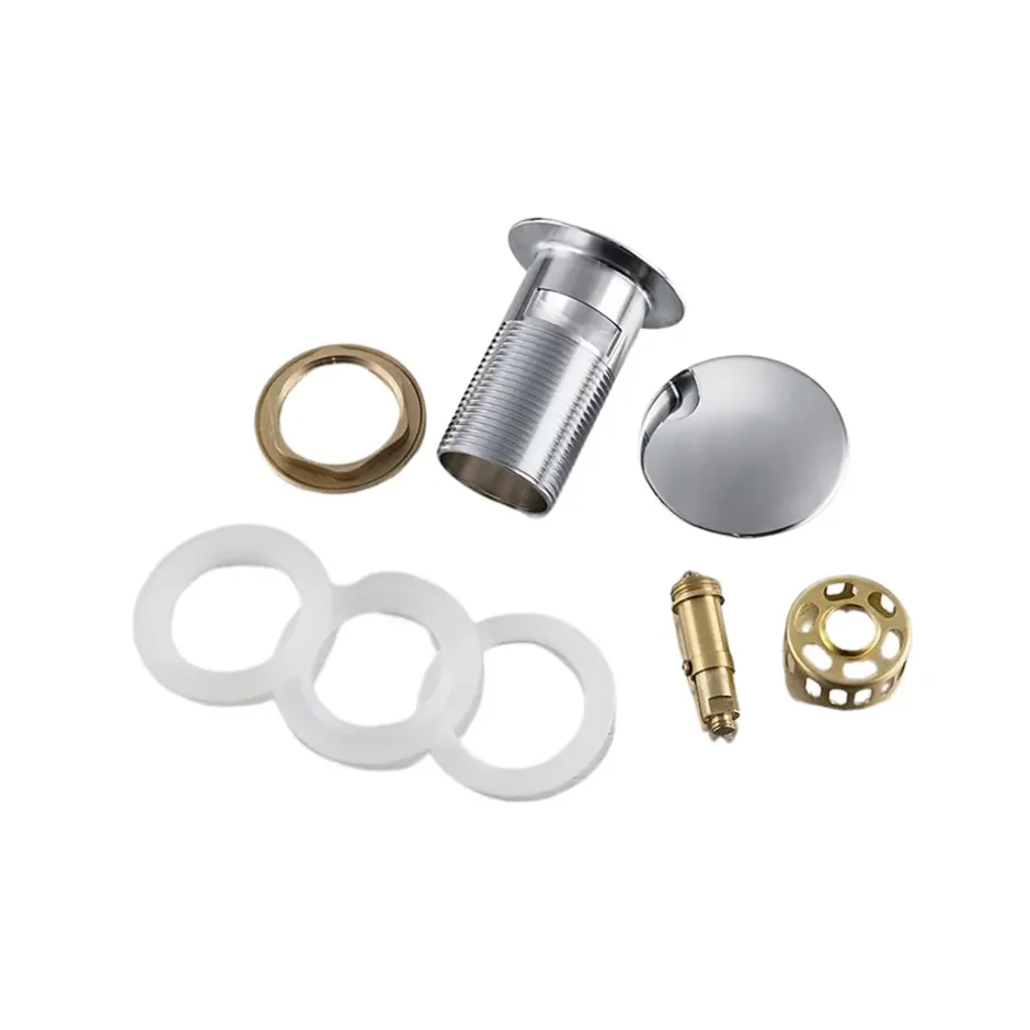 Bonde clic-clac avec trop-plein avec filtre à déchets, pour lavabo, finition chrome, laiton^Balneo Outlet