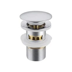 Bonde clic-clac avec trop-plein avec filtre à déchets, pour lavabo, finition chrome, laiton^Balneo Outlet