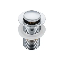 Bonde clic-clac sans trop-plein, pour lavabo, finition chrome, laiton-Balneo Sale