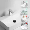 Bonde clic-clac sans trop-plein, pour lavabo, finition gold, laiton-Balneo New