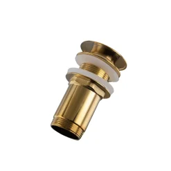 Bonde clic-clac sans trop-plein, pour lavabo, finition gold, laiton-Balneo New