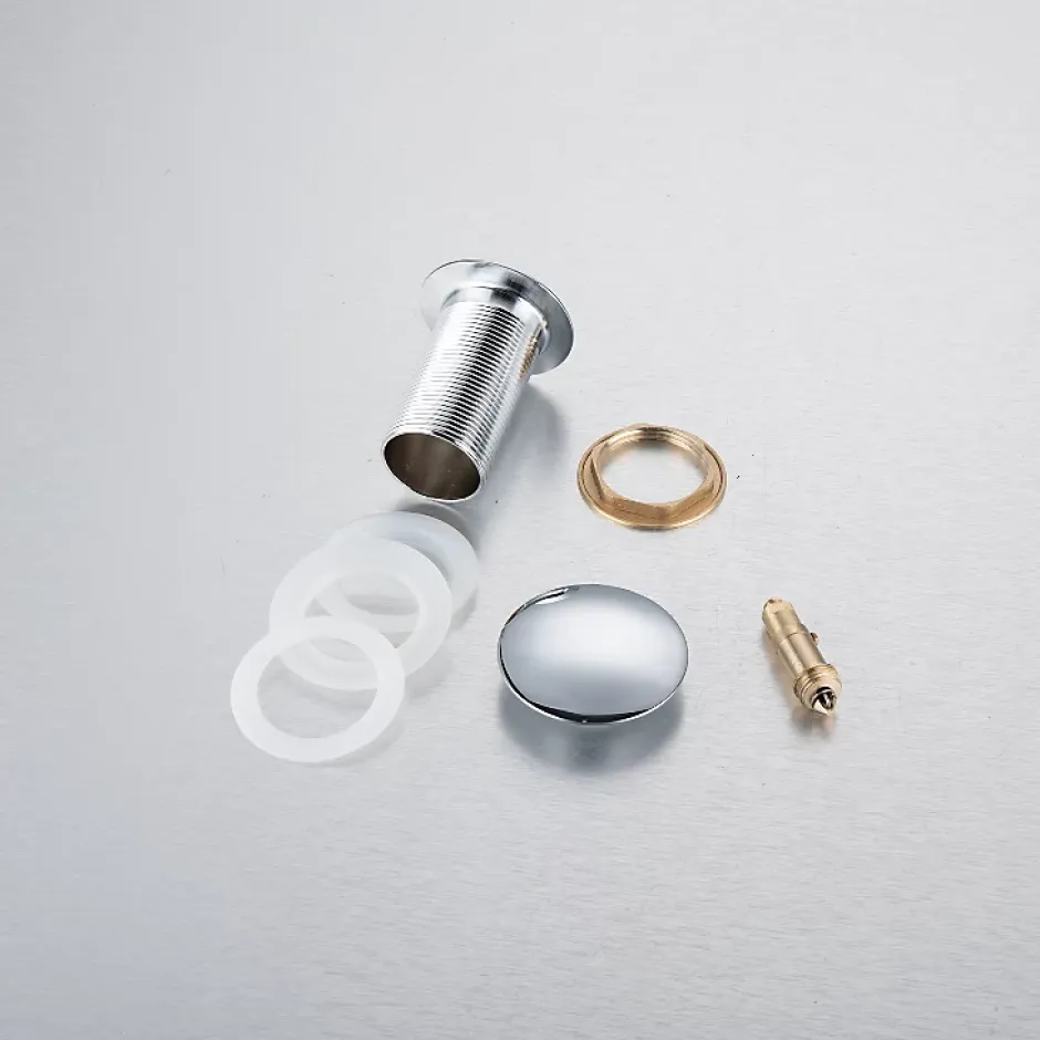 Bonde clic-clac sans trop-plein, pour lavabo, finition chrome, laiton-Balneo Hot