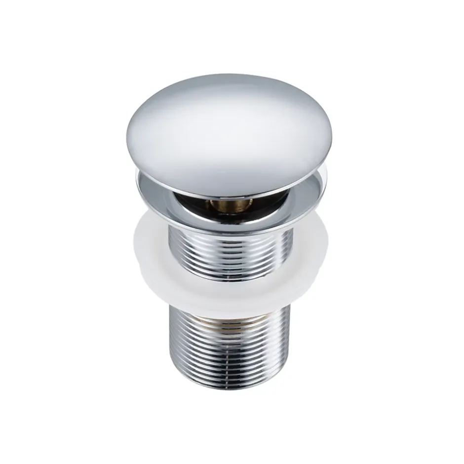 Bonde clic-clac sans trop-plein, pour lavabo, finition chrome, laiton-Balneo Hot