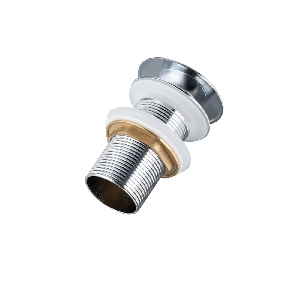 Bonde clic-clac sans trop-plein, pour lavabo, finition chrome, laiton-Balneo Hot