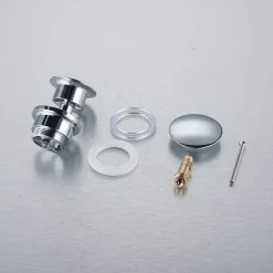 Bonde clic-clac universelle, pour lavabo, finition chrome, laiton-Balneo Online