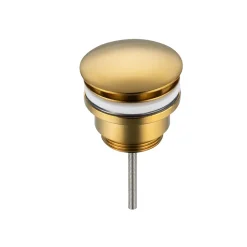 Bonde clic-clac universelle, pour lavabo, finition gold, laiton-Balneo Sale