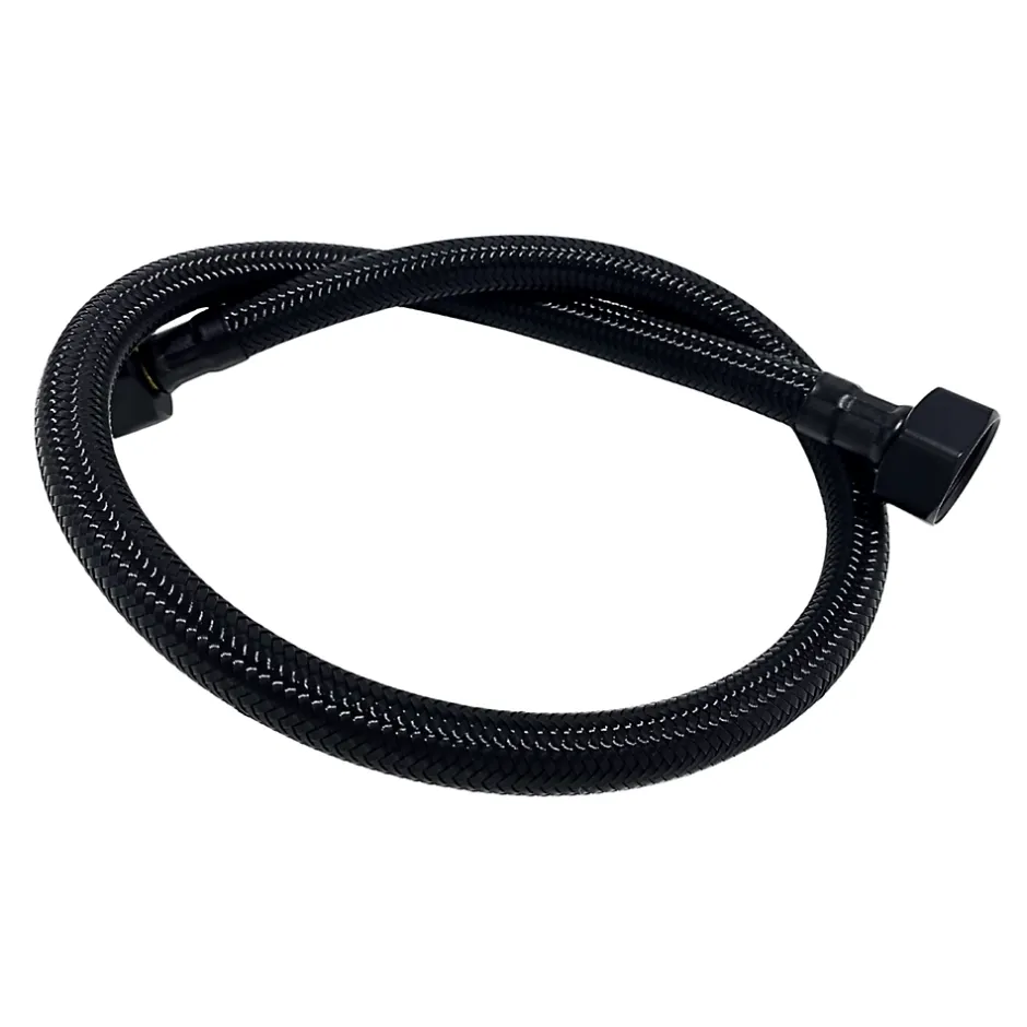Flexible d'alimentation 3/8" x 3/8" 40 cm noir tuyau PEX avec tresse^Balneo Hot