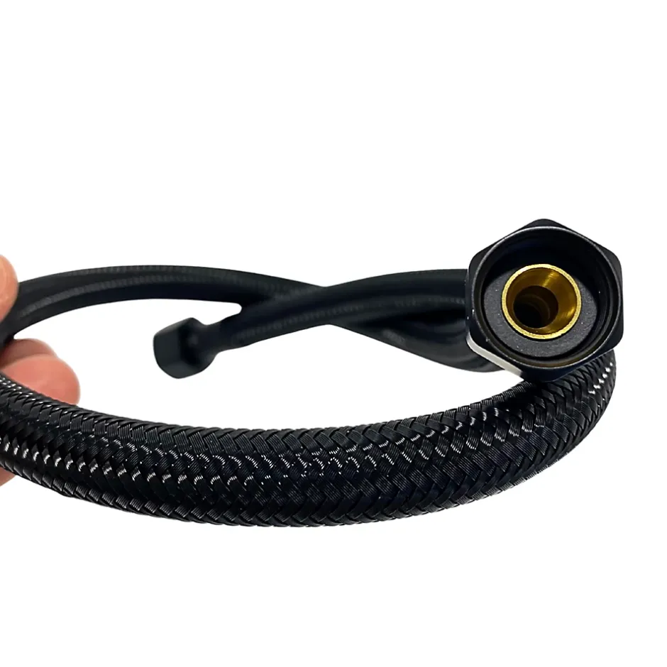 Flexible d'alimentation 3/8" x 3/8" 40 cm noir tuyau PEX avec tresse^Balneo Hot