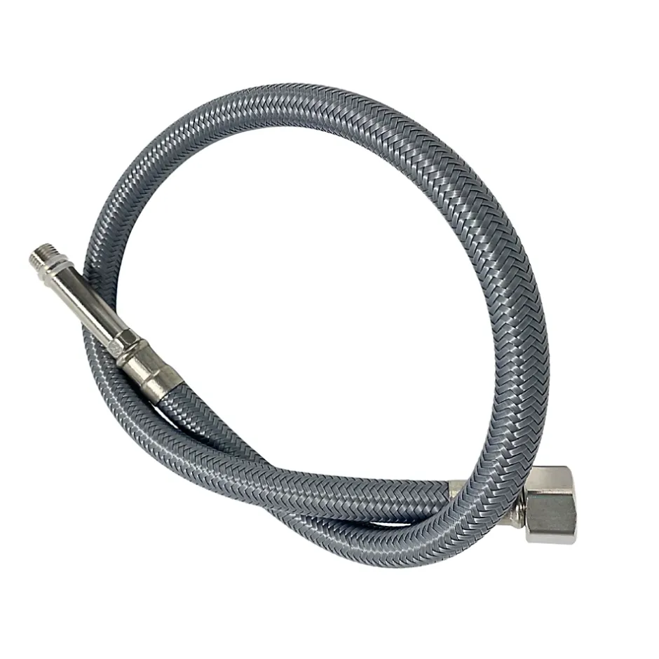 Flexible de raccordement pour robinet 3/8 x M10 40 cm tuyau PEX gris durable-Balneo Outlet