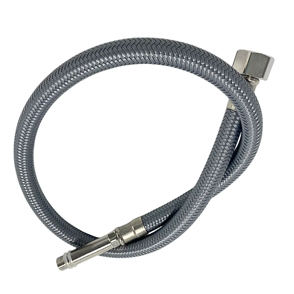 Flexible de raccordement pour robinet 3/8 x M10 40 cm tuyau PEX gris durable-Balneo Outlet