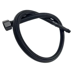 Flexible de raccordement pour robinet 3/8" x M10 40 cm tuyau PEX noir durable-Balneo