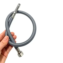 Flexible de raccordement pour robinet 3/8 x M10 50 cm tuyau PEX gris durable^Balneo Outlet