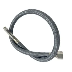 Flexible de raccordement pour robinet 3/8 x M10 50 cm tuyau PEX gris durable^Balneo Outlet