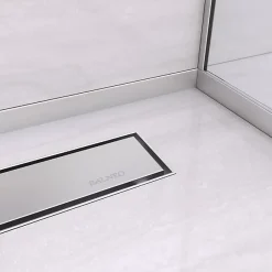 Profilé murale inclinée à gauche pour douche 120cm, acier inoxydable, finition inox, Pente de 1,5%-Balneo Sale