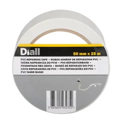 Bande de réparation PVC blanche, 50 mm x 25 m-Diall Best