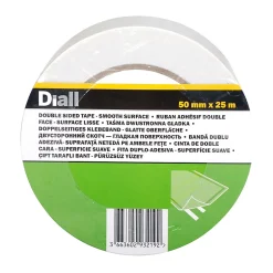 Bande double face 50 mm x 25 m, surface plane^Diall Outlet