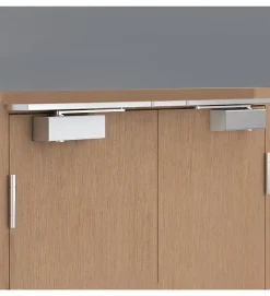 Bandeau Ferme portes à force réglable 1 à 3 poussant gauche gris Bricard Ensemble 2 Vantaux-Autres Sale