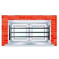 Barre de sécurité 39/52 cm pour fenêtre 55/103 cm blanc-Mottez Hot